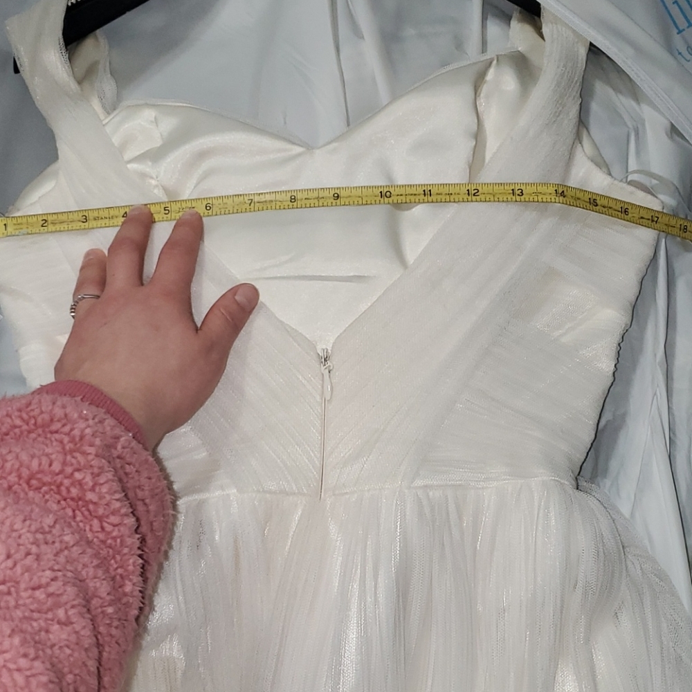 Modern Trousseau Gwen Wedding Dress Ivory Size 12 - Picture 12 of 16
